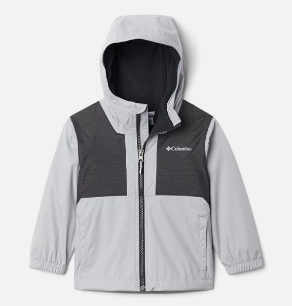 Columbia Rainy Trails Fleece Jacket Grey Black For Boys NZ86279 New Zealand